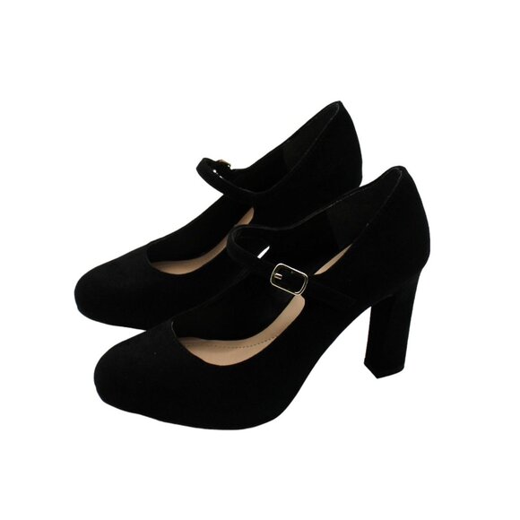 Alfani Womens Faux Suede Evening Mary Jane Heels - Picture 4 of 7